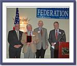 Fairfax County BOS Chair Gerry Connolly, Special Gratitude Award  C. Lee Fifer, Delegate Jim Scott  & Federation President John Jennison 