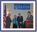 Fairfax County BOS Chair Gerry Connolly, Citation of Merit Award Winners Bill and Janie Strauss & Federation President John Jennison