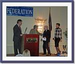 Federation President John Jennison, Secretary of the Commonwealth Kate Hanley, Citizen of the Year:Marlene Blum, & Providence District Supervisor Linda Q. Smyth