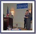 Secretary of the Commonwealth Kate Hanley, Citizen of the Year:Marlene Blum, & Federation President John Jennison